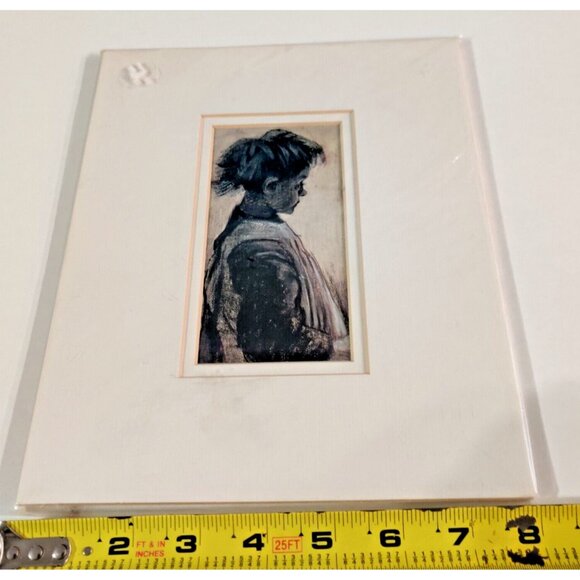 Young Girl In An Apron By Vincent Van Gogh Museum Of Fine Art Boston Print 2000' - Picture 2 of 7